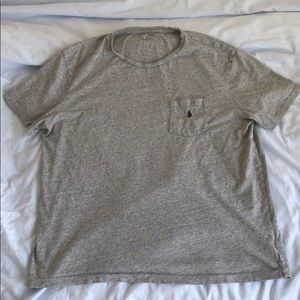 Classic grey polo pocket t shirt